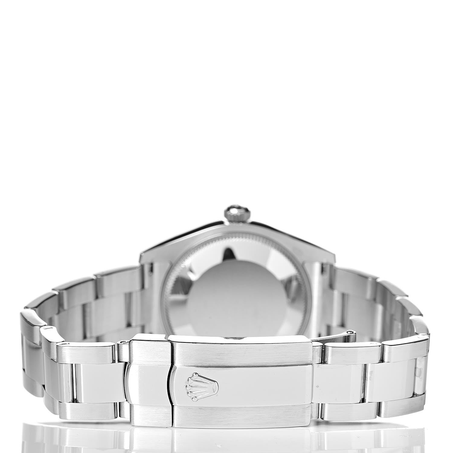 Rolex Stainless Steel 18K White Gold 31mm Oyster Perpetual Datejust Watch Silver 178274 4 of 7