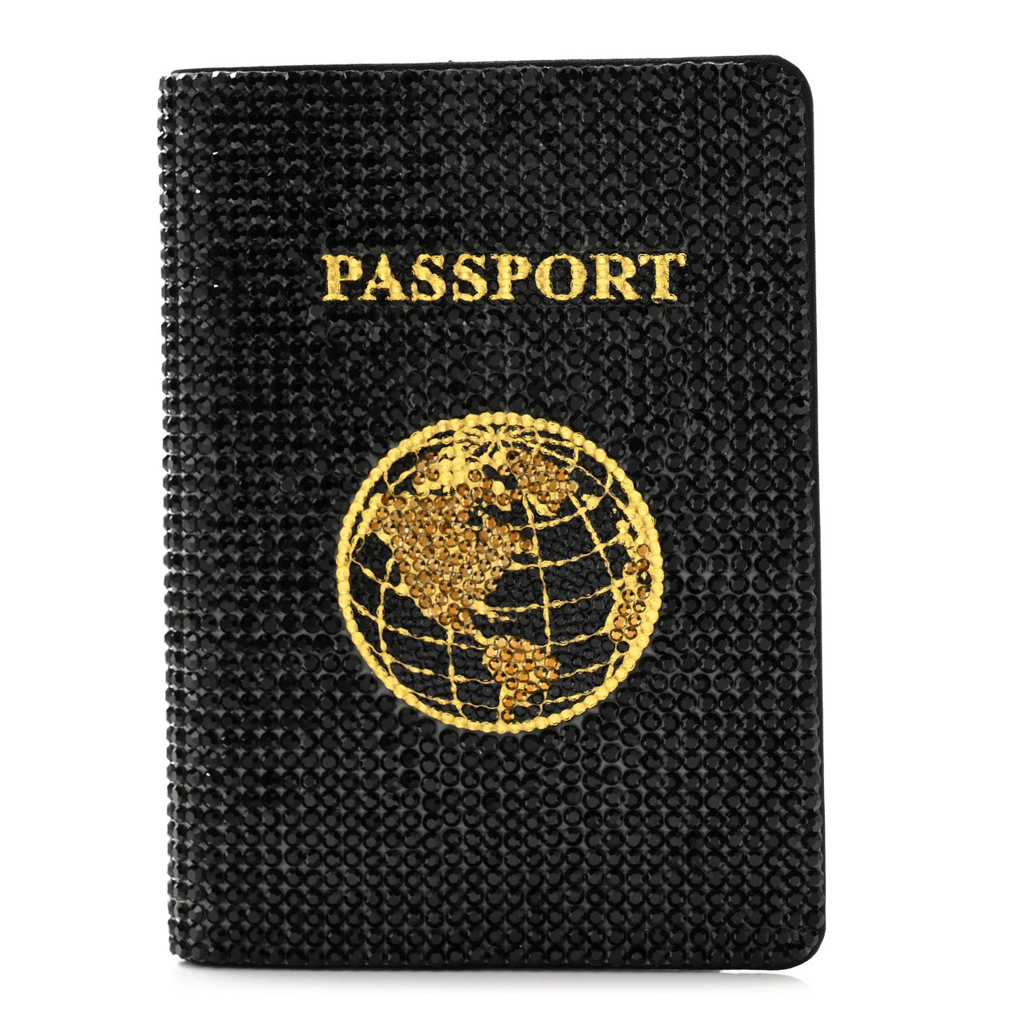 Crystal Traveler Passport Holder Jet
