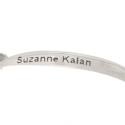 Suzanne Kalan 18K White Gold Diamond Baguette Fireworks Ring 54 6.75 4 of 4