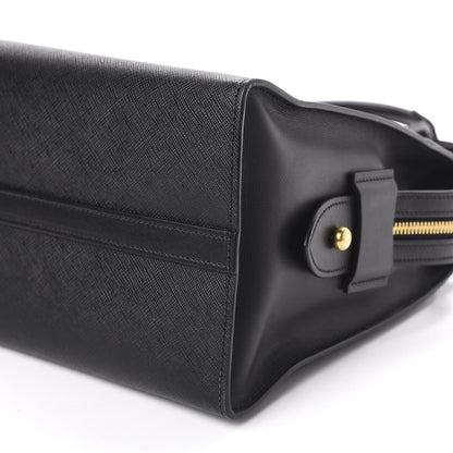 Prada Saffiano City Calfskin Medium Esplanade Tote Black 8 of 10