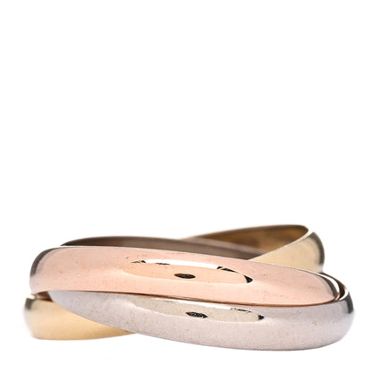 Cartier 18K Pink Yellow White Gold Small Trinity Ring 52 6 3 of 5