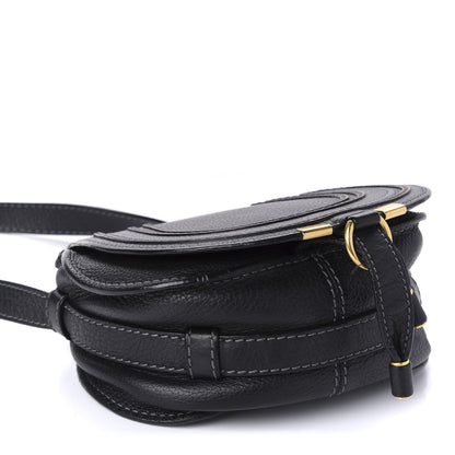 Chloe Calfskin Mini Marcie Round Crossbody Bag Black 4 of 11