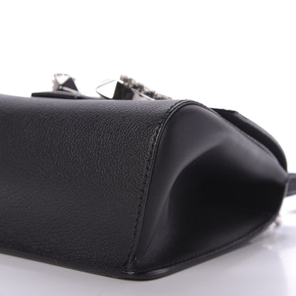 Jimmy Choo Calfskin Mini Madeline Top Handle Satchel Black 7 of 12