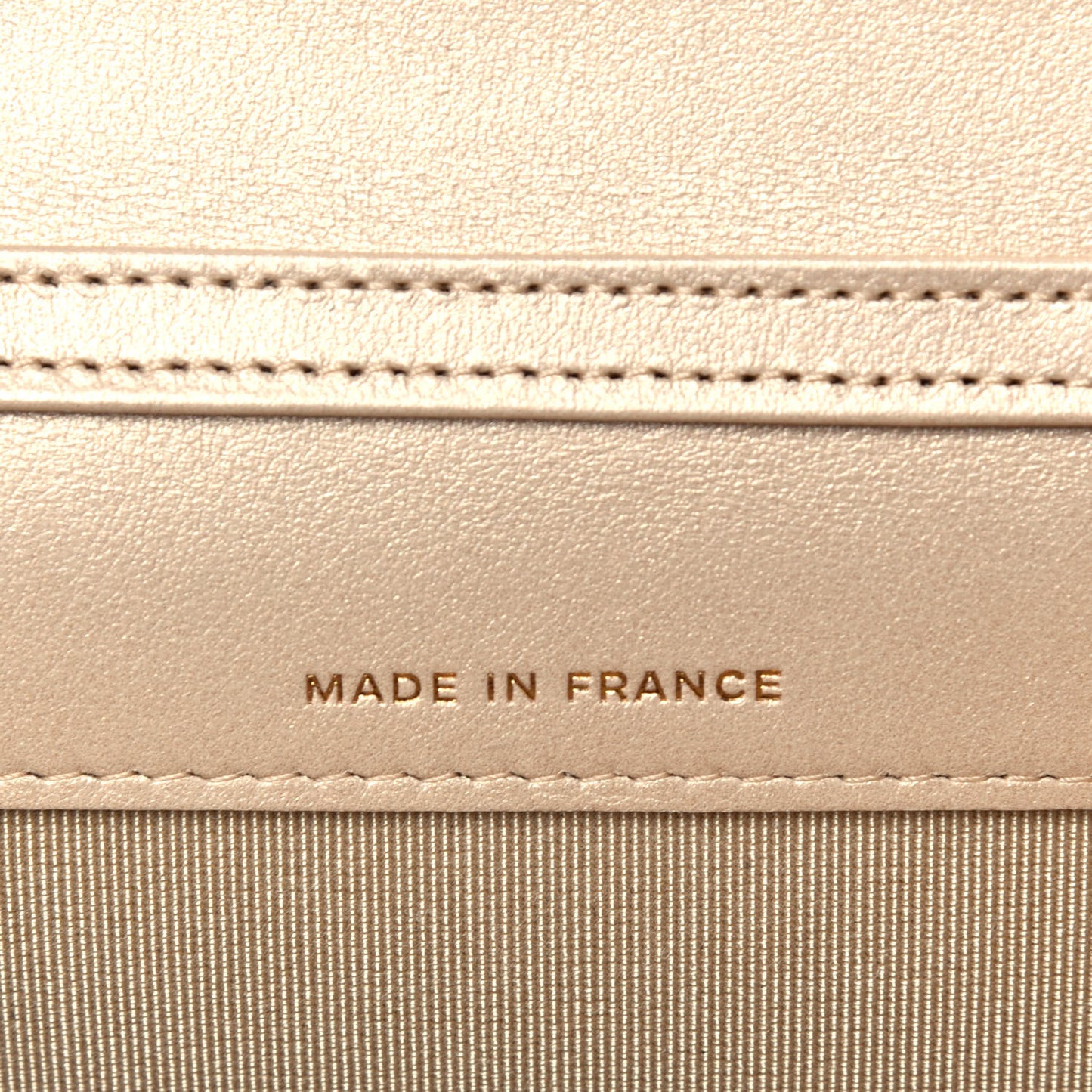 Metallic Lambskin Quilted Flap Chain Waist Bag Gold