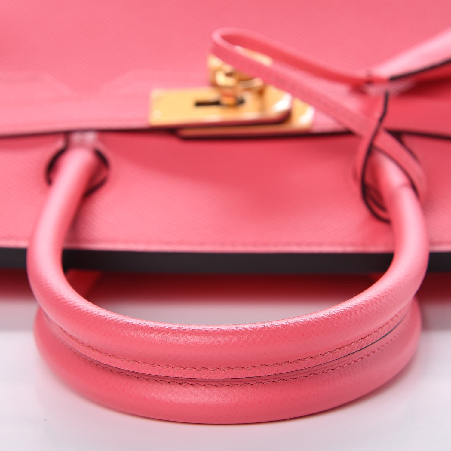 Hermes Epsom Horseshoe Birkin 30 Rose Azalee Jaune D'or 11 of 33
