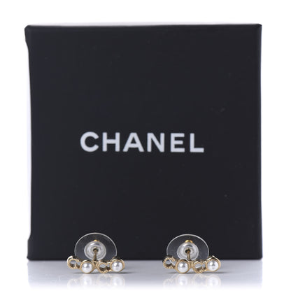 Chanel Pearl Coco Earrings Gold 5 of 5