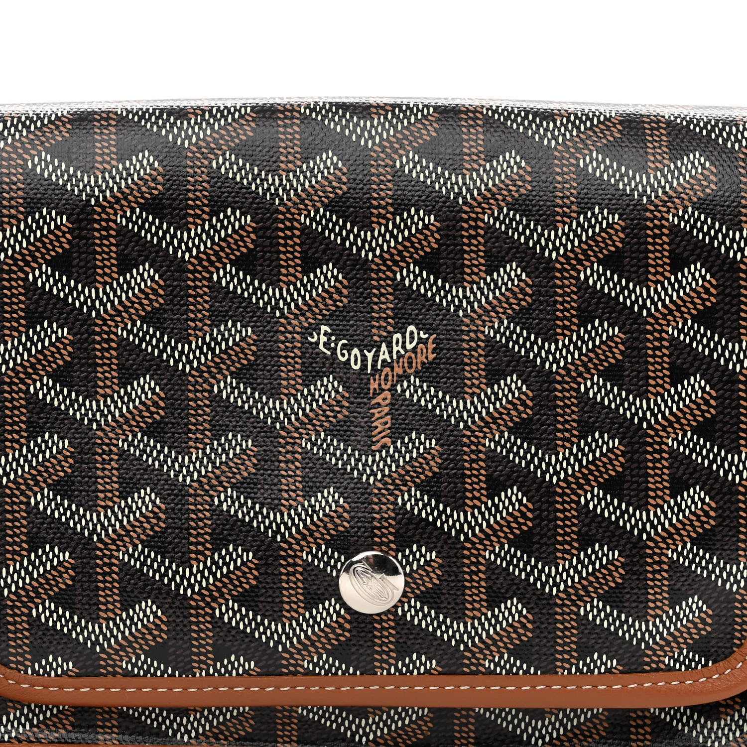Goyard Goyardine Plumet Wallet Clutch Black Gold 8 of 10