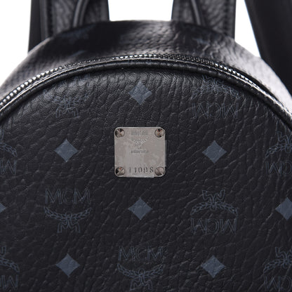 MCM Visetos Small Side Stud Stark Backpack Black 8 of 11