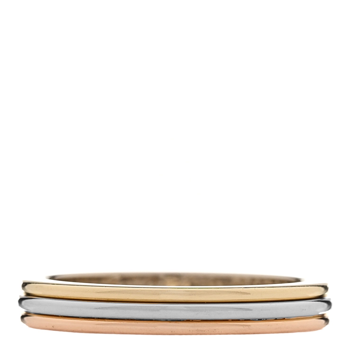 Cartier 18K Pink White Yellow Gold 2.5mm Vendome Louis Cartier Wedding Band Ring 49 4.75 1 of 4