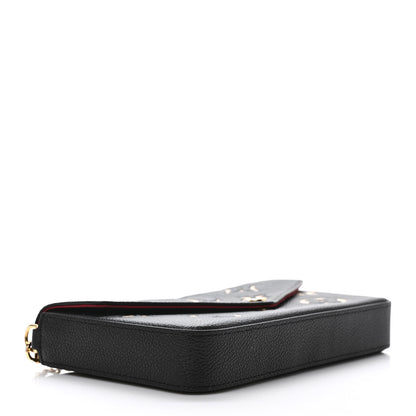 Louis Vuitton Empreinte Monogram Giant Felicie Pochette Black Beige 5 of 9