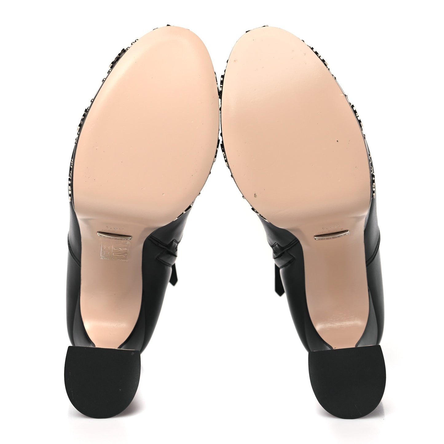 Nappa Platform Charlotte Ankle Boots 38.5 Black