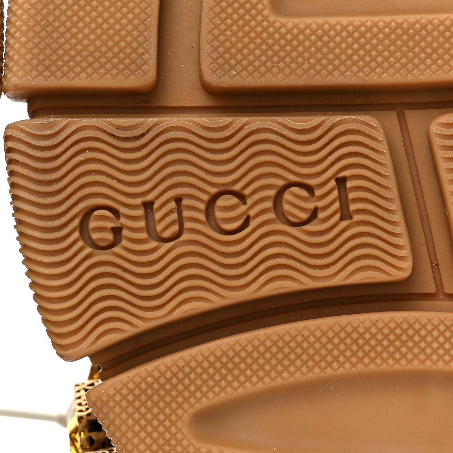Gucci X SEGA Metallic Calfskin Mesh Removable Crystals Womens Flashtrek Sneakers 38.5 Oro Vecchio 7 of 8