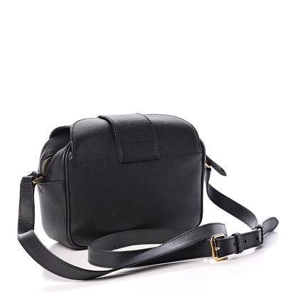 Burberry Soft Grain Calfskin Small Buckle Zip Bag Black 3 of 14