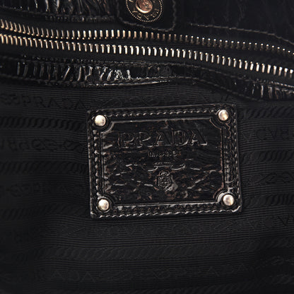 Prada Tessuto Nylon Vernice Tote Black 5 of 10