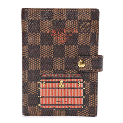 Louis Vuitton Damier Ebene Trunks and Locks Small Ring Agenda Cover 1 of 8