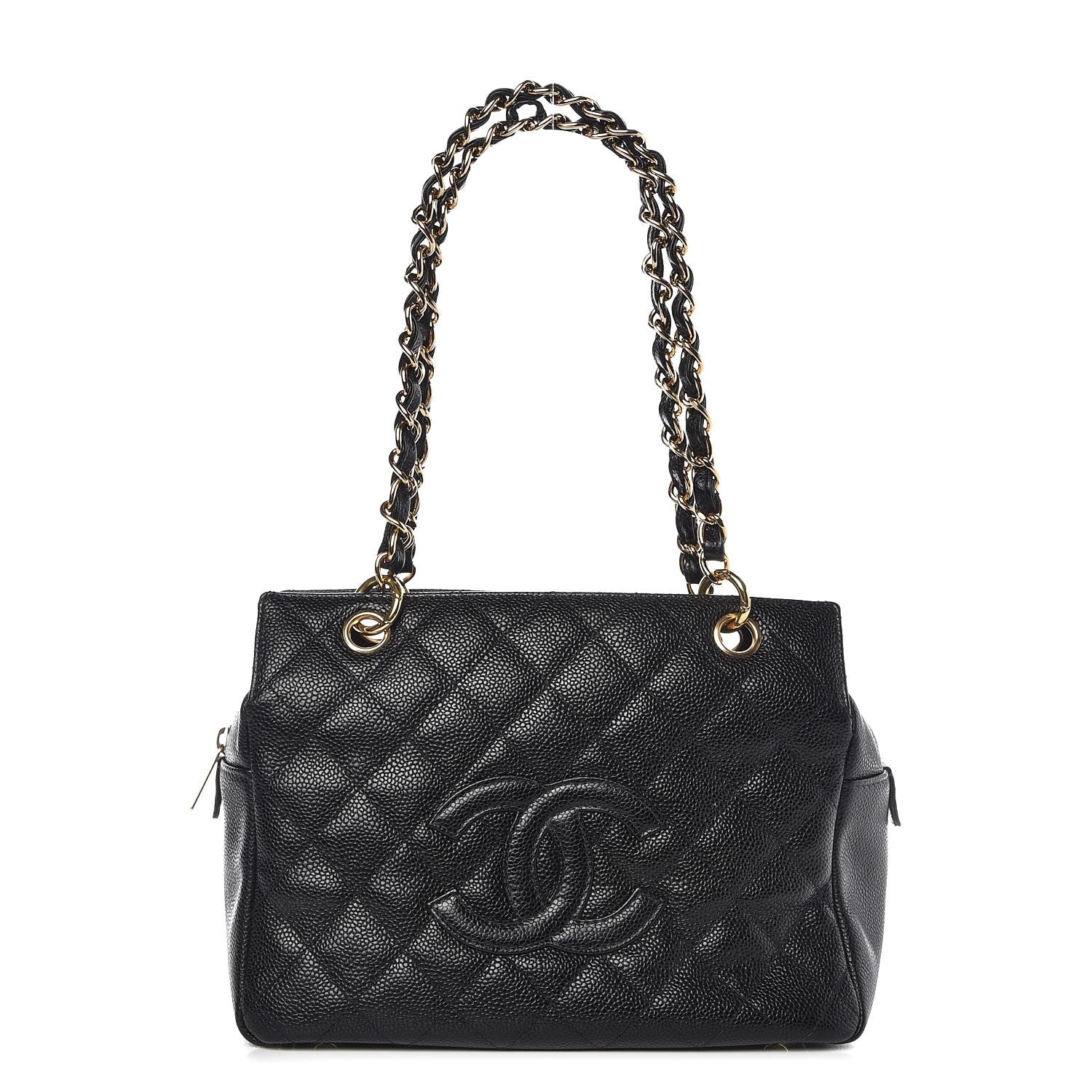 Chanel Caviar Quilted Petit Timeless Tote PTT Black 1 of 13