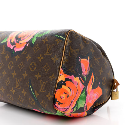 Louis Vuitton Monogram Roses Speedy 30 12 of 14