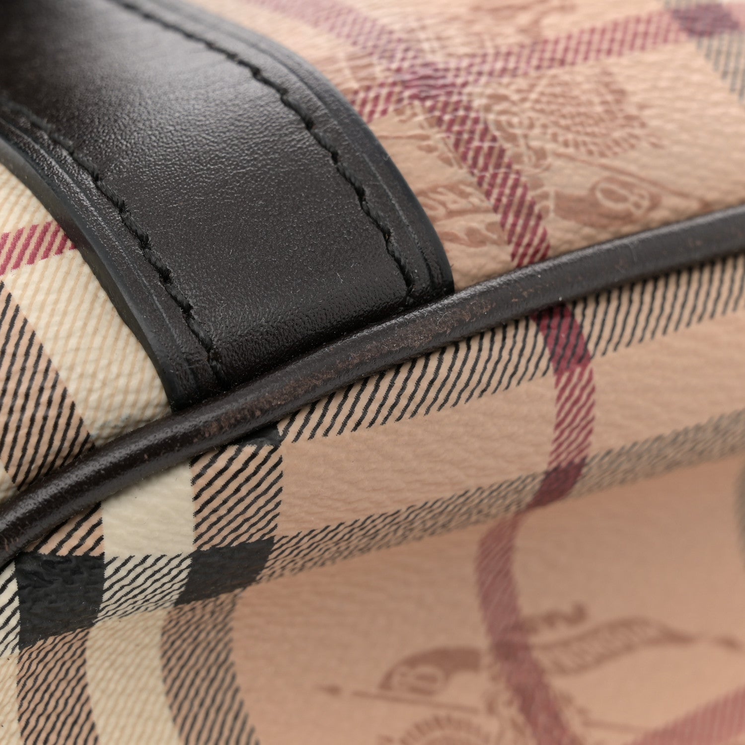 Burberry Haymarket Check Small Northfield Tote Chocolate 13 of 14