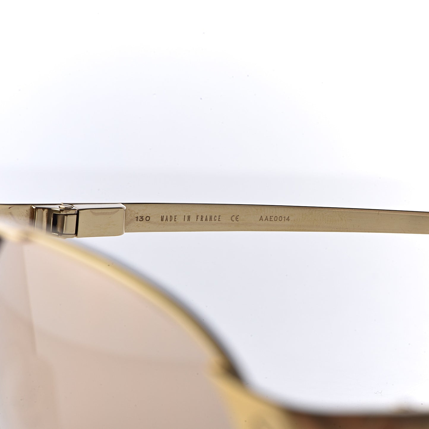 Santos Dumont Aviator Sunglasses Gold