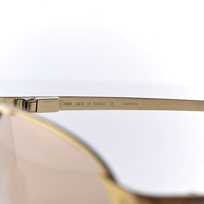 Cartier Santos Dumont Aviator Sunglasses Gold 5 of 9