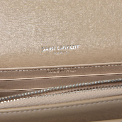 Saint Laurent Calfskin Monogram Sunset Chain Wallet Nude Powder 6 of 13