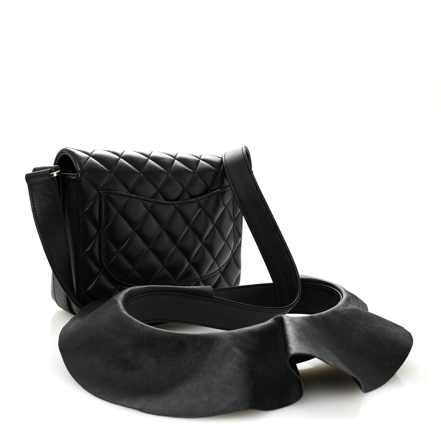 Calfskin Quilted Bolero De Chanel Flap Bag Black