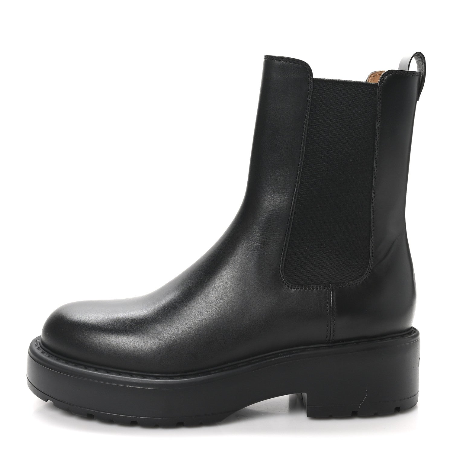 Miu Miu Vitello Chelsea Boots 39.5 Black 1 of 8