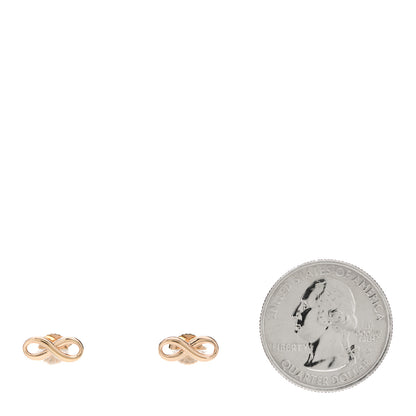Tiffany 18K Rose Gold Infinity Earrings 2 of 5