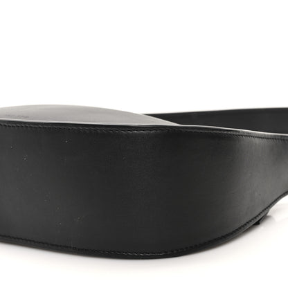 The Row Smooth Calfskin Half Moon Shoulder Bag Black 9 of 9