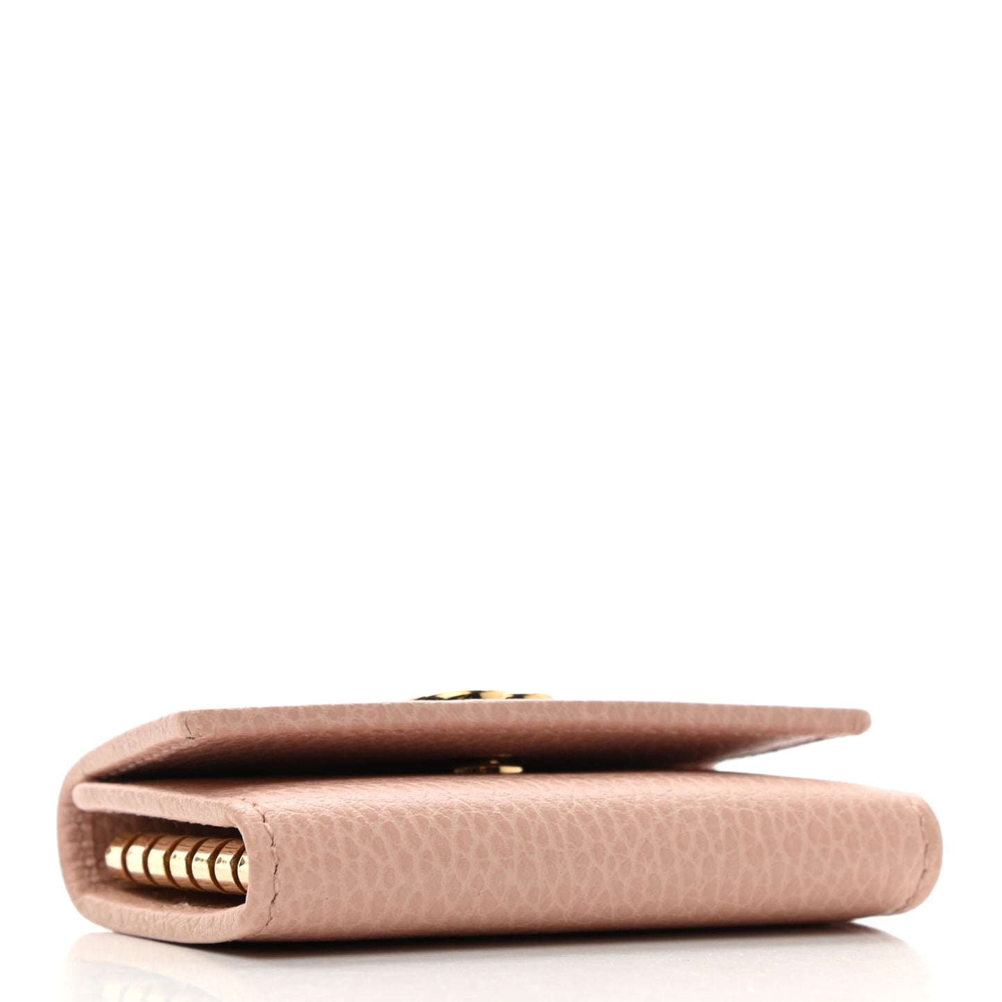 Dollar Calfskin GG Marmont 6 Key Holder Perfect Pink