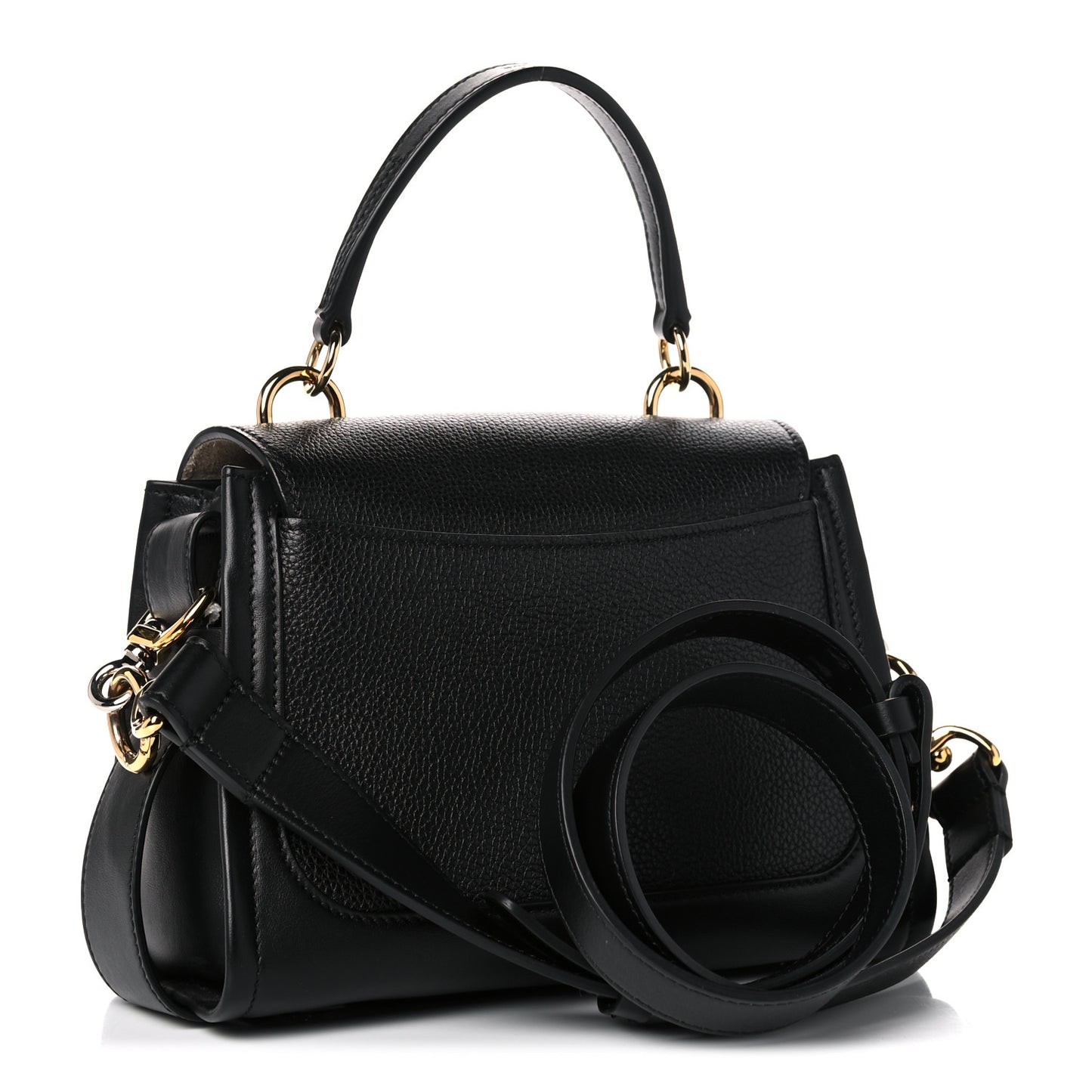 Calfskin Mini Tess Day Bag Black