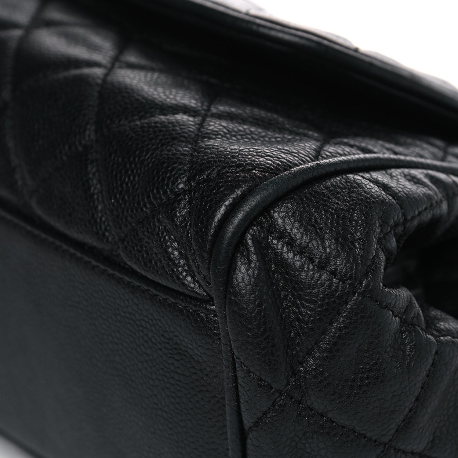 Chanel Caviar Quilted Timeless Accordion Flap Black 10 of 12