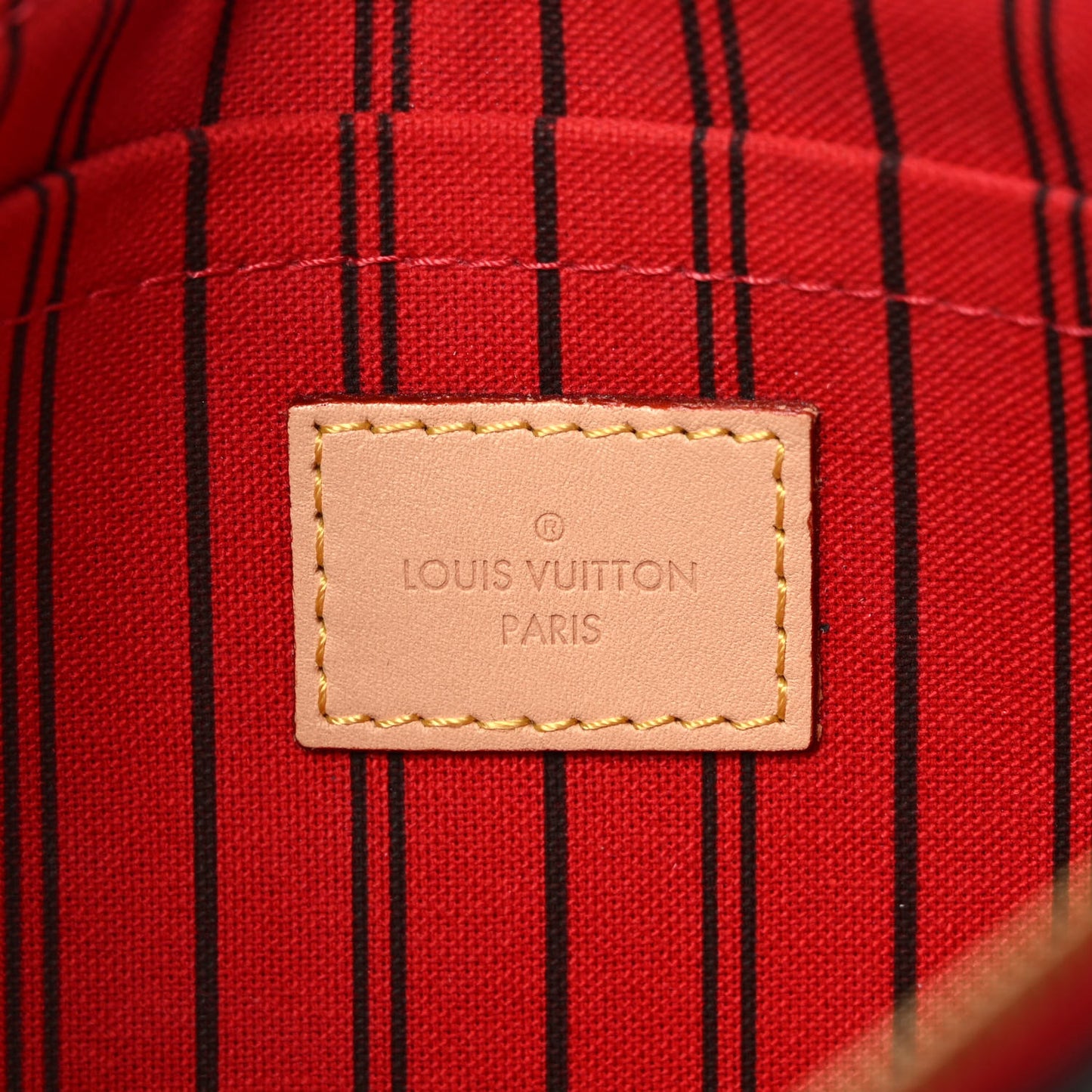 Monogram Neverfull MM GM Pochette Cherry
