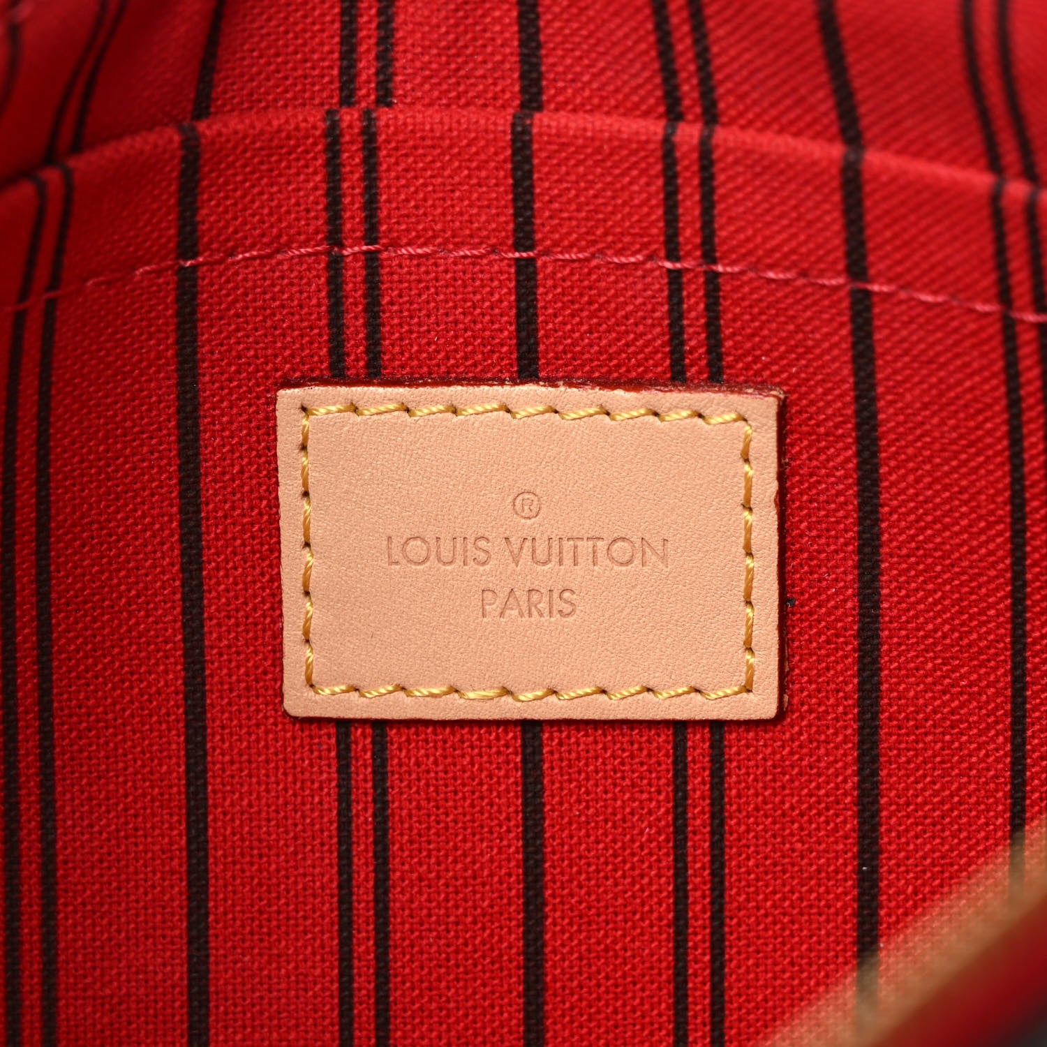 Louis Vuitton Monogram Neverfull MM GM Pochette Cherry 6 of 6