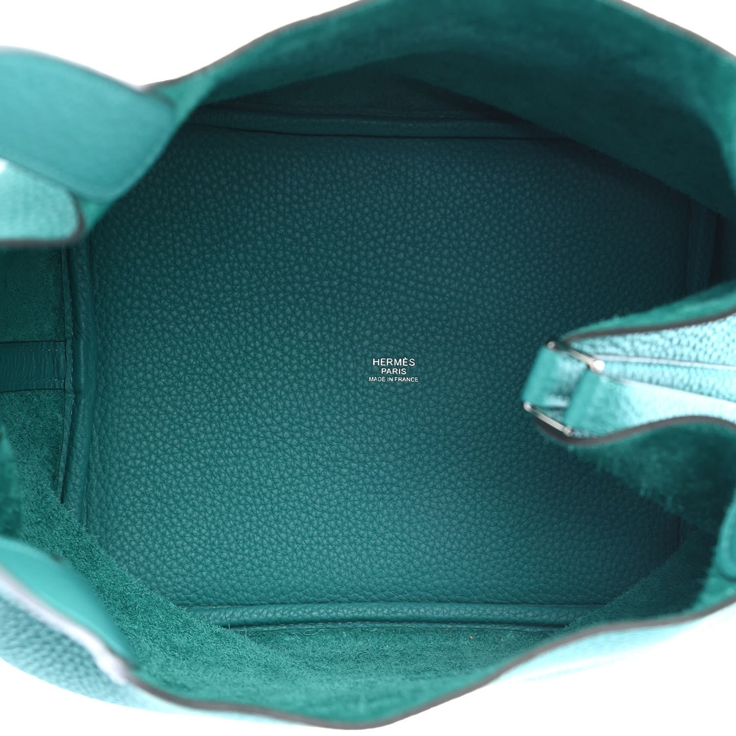 Hermes Taurillon Clemence Picotin Lock 22 MM Bleu Paon 5 of 9