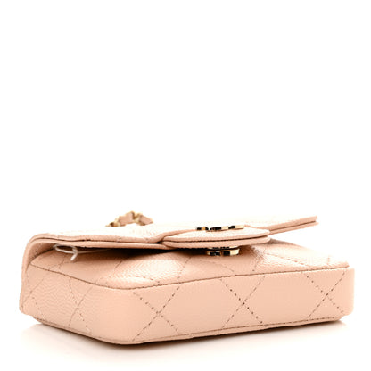 Chanel Caviar Quilted Mini Chain Belt Bag Light Beige 3 of 11