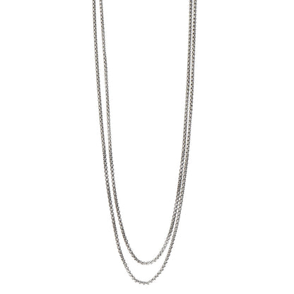David Yurman Sterling Silver 14K Yellow Gold 3.6mm Medium Box Chain Necklace 72" 1 of 6