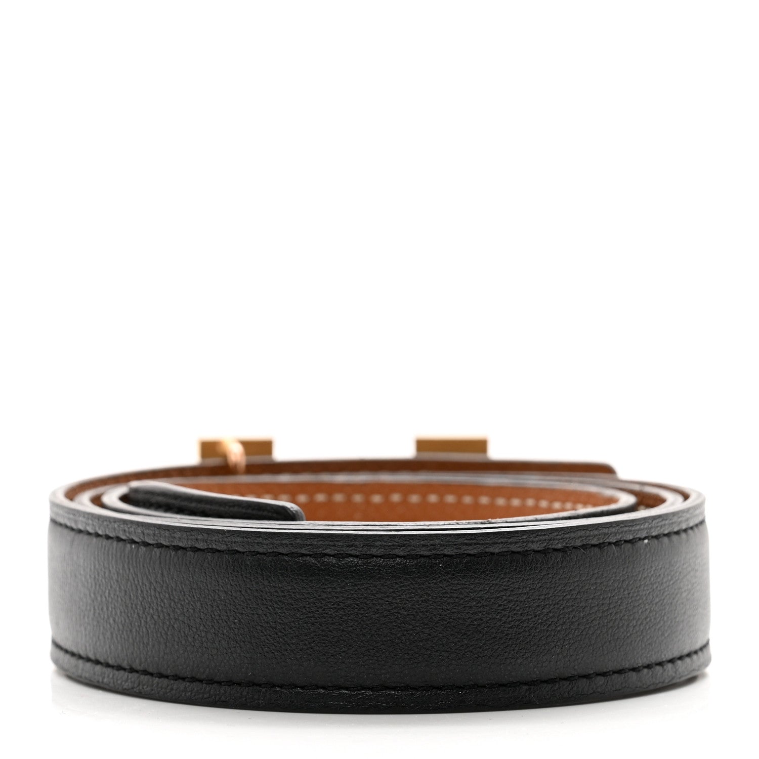 Hermes Swift Epsom 24mm Mini Constance H Belt 80 32 Black Gold 2 of 5