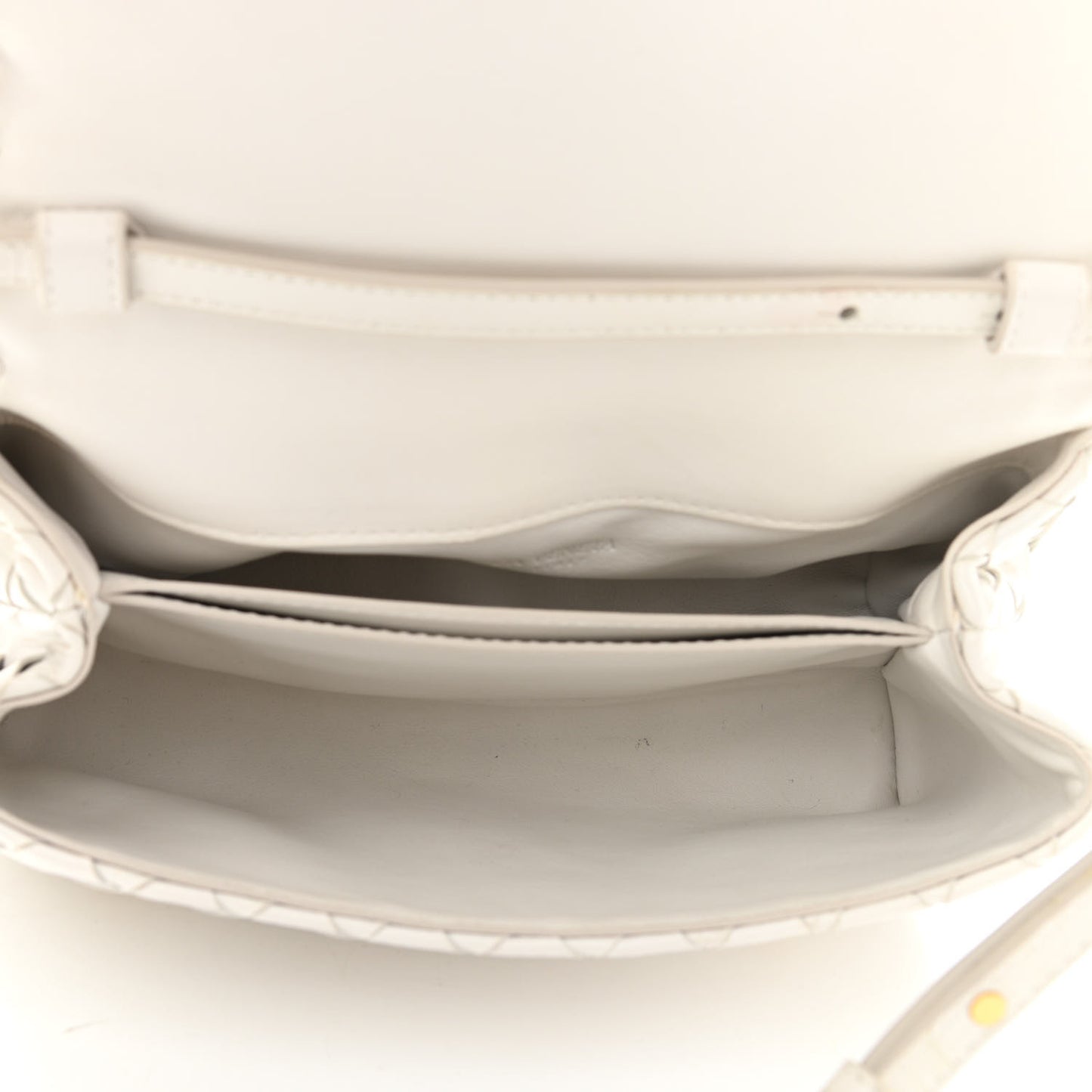 Nappa Intrecciato Shoulder Bag White