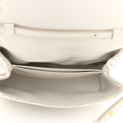 Bottega Veneta Nappa Intrecciato Shoulder Bag White 5 of 11