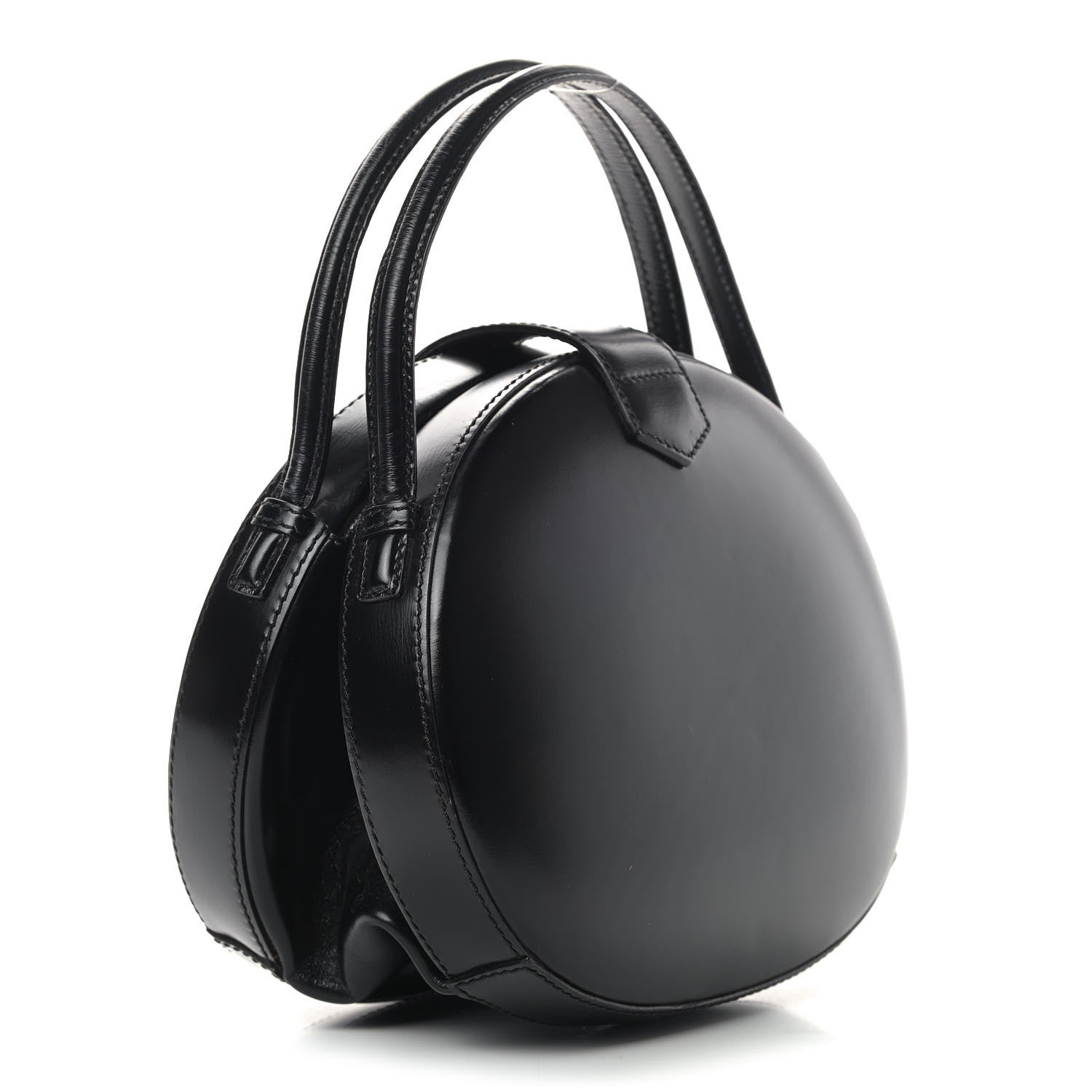 Loewe Calfskin Round Top Handle Bag Black 3 of 18