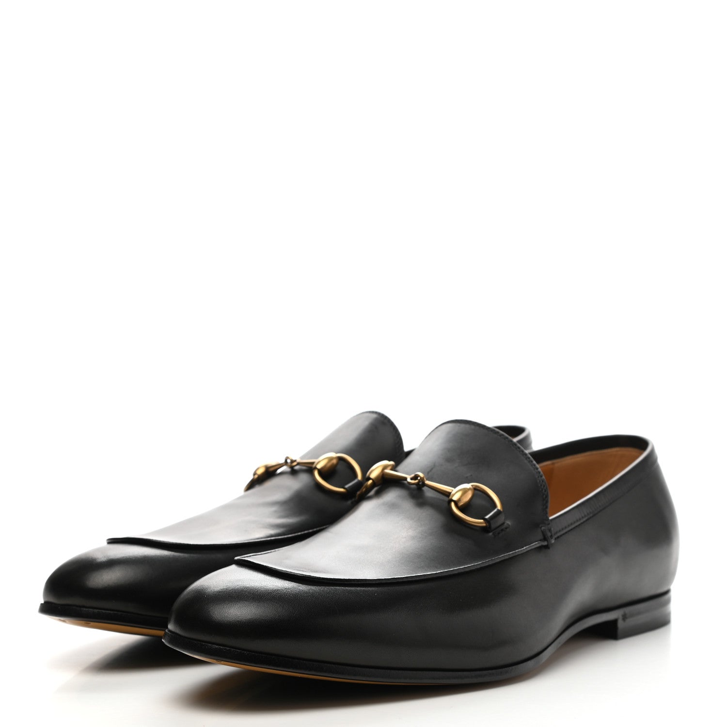 Gucci Calfskin Horsebit Mens Jordaan Loafers 11 Black 3 of 11