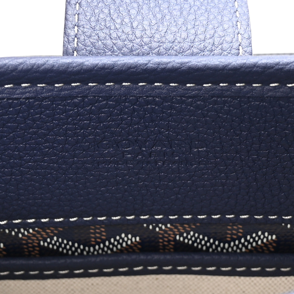 Goyard Goyardine Musette PM Bag Navy 6 of 9