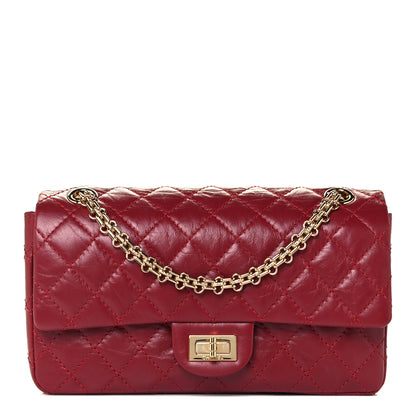 Chanel Aged Calfskin Quilted 2.55 Reissue 225 Flap Red 1 of 10