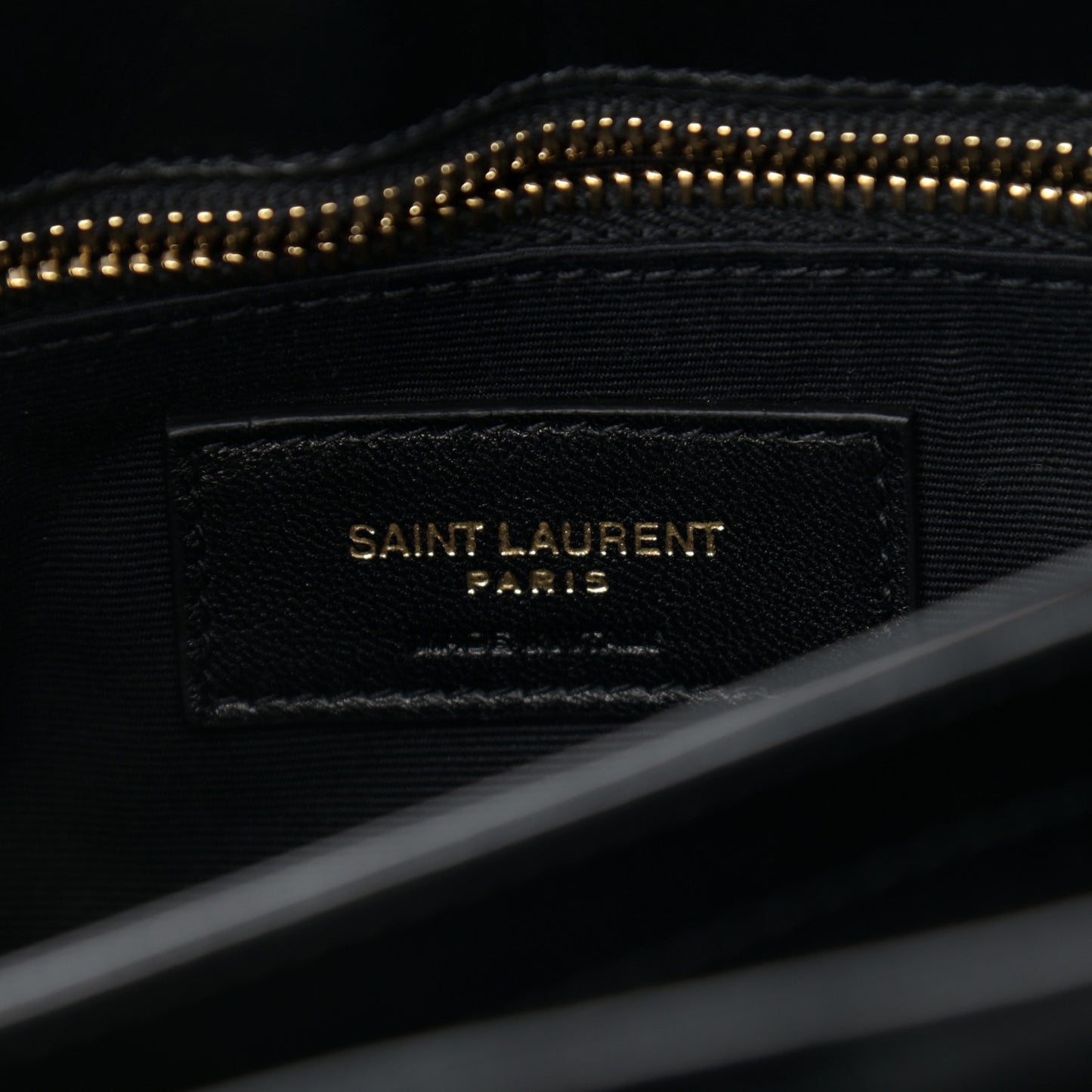 Velvet Y Quilted Monogram Toy Loulou Chain Satchel French Black