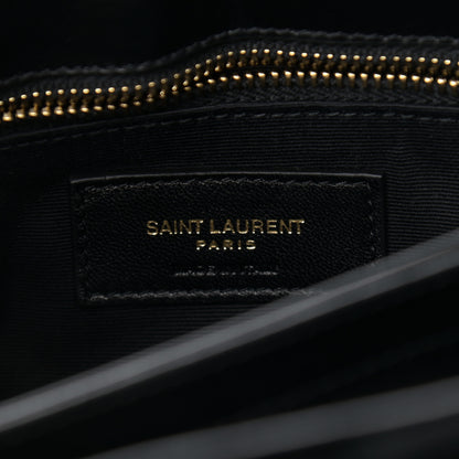 Saint Laurent Velvet Y Quilted Monogram Toy Loulou Chain Satchel French Black 6 of 11