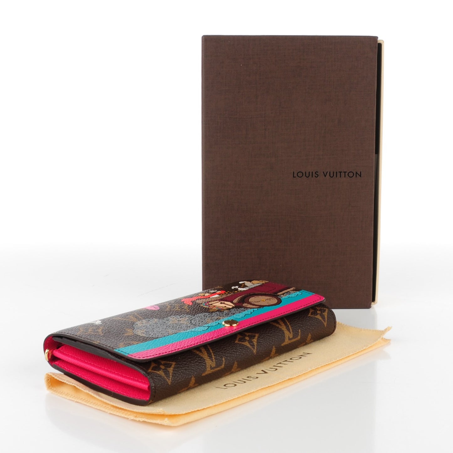 Monogram 2015 Christmas Animation Sarah Wallet Hibiscus