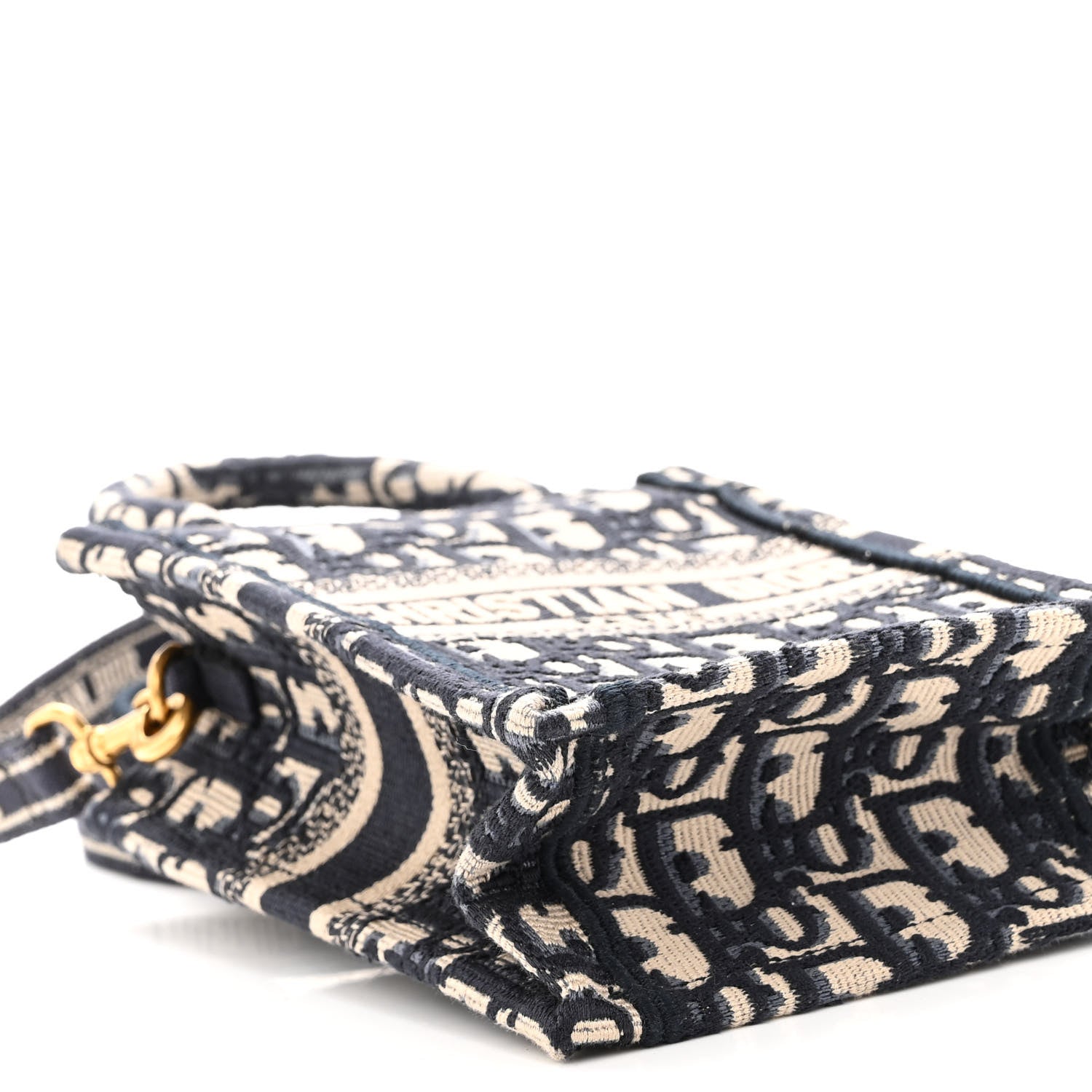 Christian Dior Oblique Mini Book Tote Phone Bag Blue 6 of 7