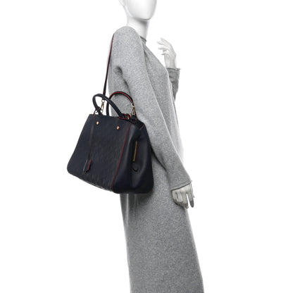 Louis Vuitton Empreinte Montaigne GM Marine Rouge 2 of 12