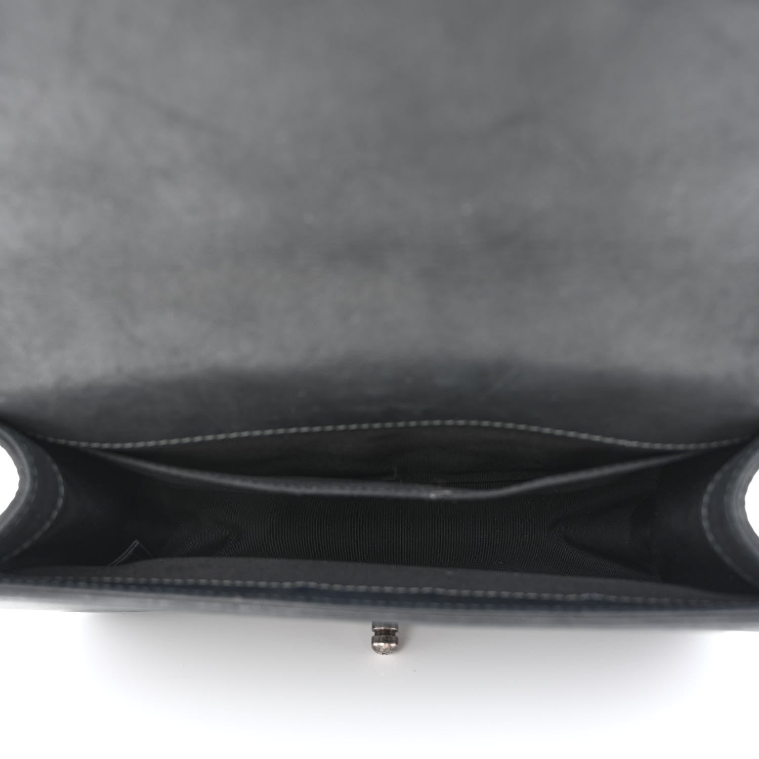 Chanel Iridescent Calfskin Embellished Double Stitch Medium Boy Flap Black 5 of 11